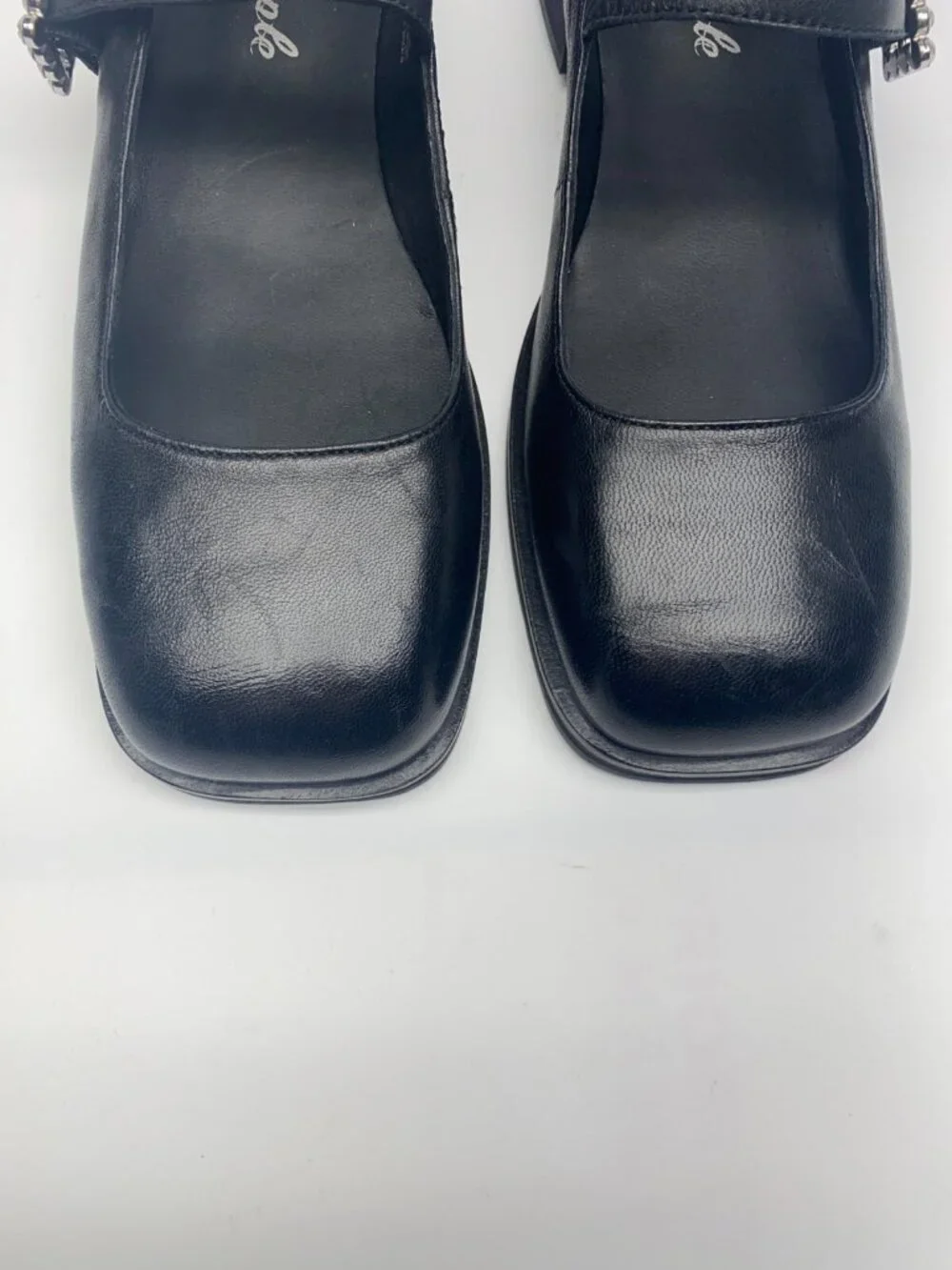 Free People Womens Leather Embellished Ballet Flats Sz 9